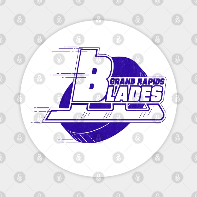 Defunct Grand Rapids Blades Hockey 1976 Magnet by LocalZonly